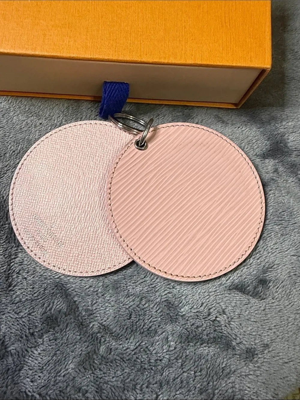 Louis Vuitton Light Pink Epi Leather Round Mirror Bag Charm/Key Holder